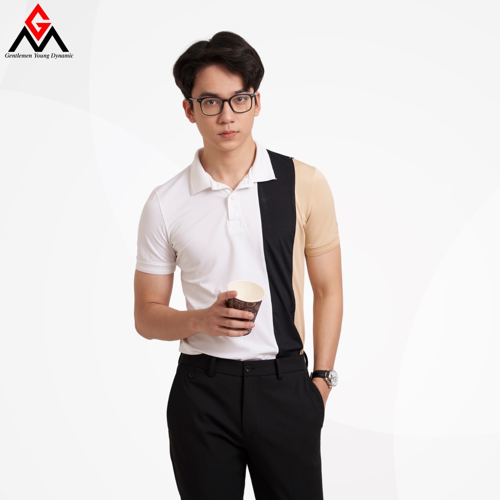 Áo polo nam phối màu trẻ trung, áo thun có cổ chất liệu cotton cá sấu xuất xịn, chuẩn form lịch lãm - GMAP002