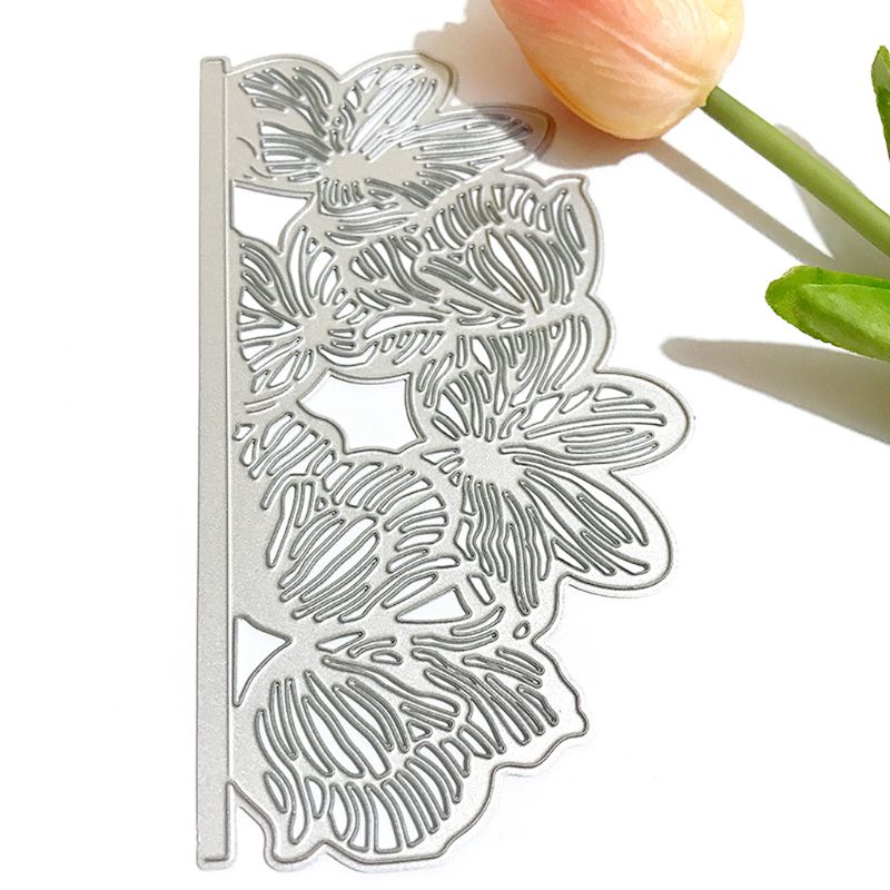 Khuôn Cắt Giấy Làm Từ Kim Loại Hình Hoa Trang Trí Scrapbook