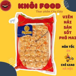 Viên Hải Sản sốt Phomai tan chảy Ongon viên chiên hải sản xù ăn vặt ngon