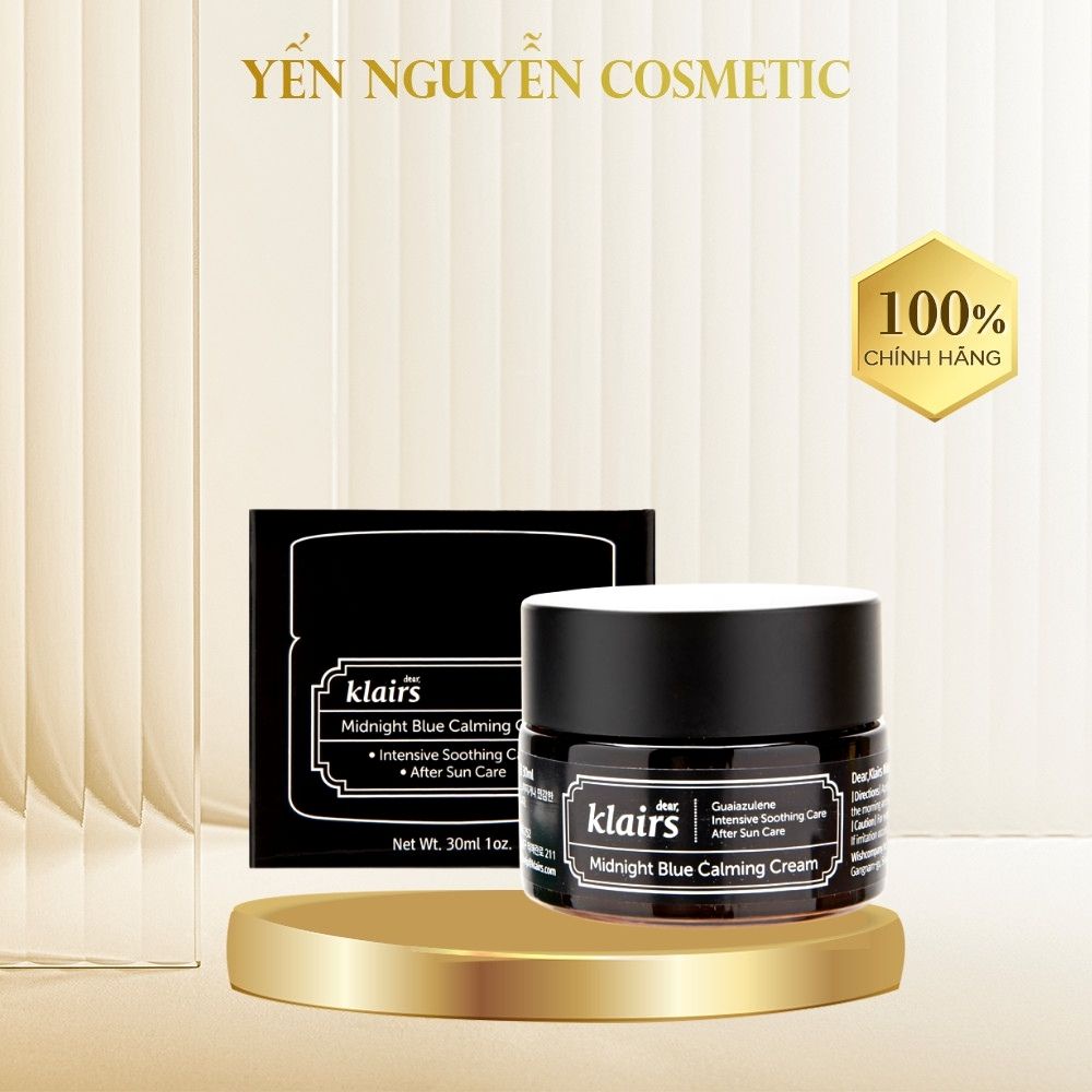 Kem Làm Dịu Và Tái Tạo Da Klairs Midnight Blue Calming Cream 30ml