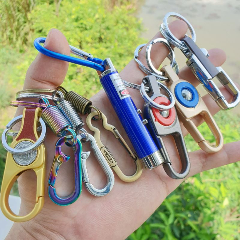 Móc khóa xe máy ô tô đẹp chất liệu inox chốt cài lưng quần thời trang | BigBuy360 - bigbuy360.vn