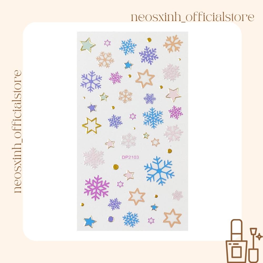 Sticker Dán Móng Tay Hình Học Nhiều Màu DP2097-2108 Cute Hot Trend - Hình Dán Móng - Neosxinh Nails