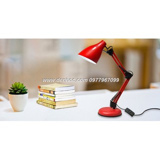 Đèn kẹp không bị thò bóng + để bàn pixar + bóng led luceco Anh Quốc 7W. (thân loại 22cm*22cm*18cm chao dài)