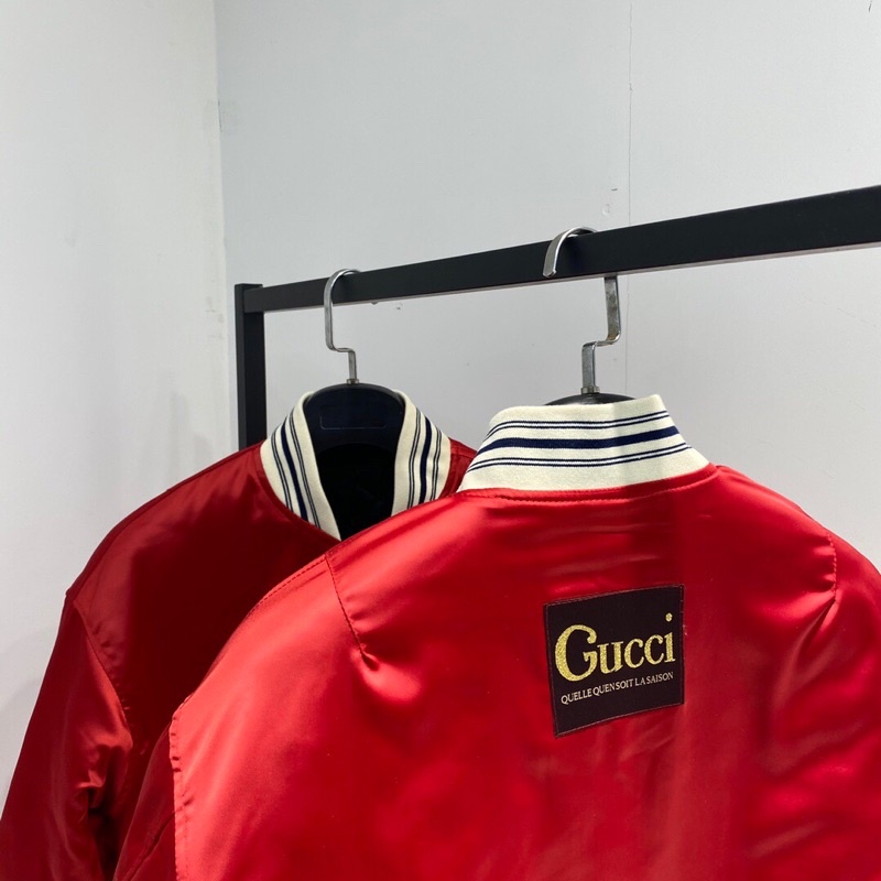 Áo khoác bomber Gu cci GG GC màu sắc nổi bật, cá tính