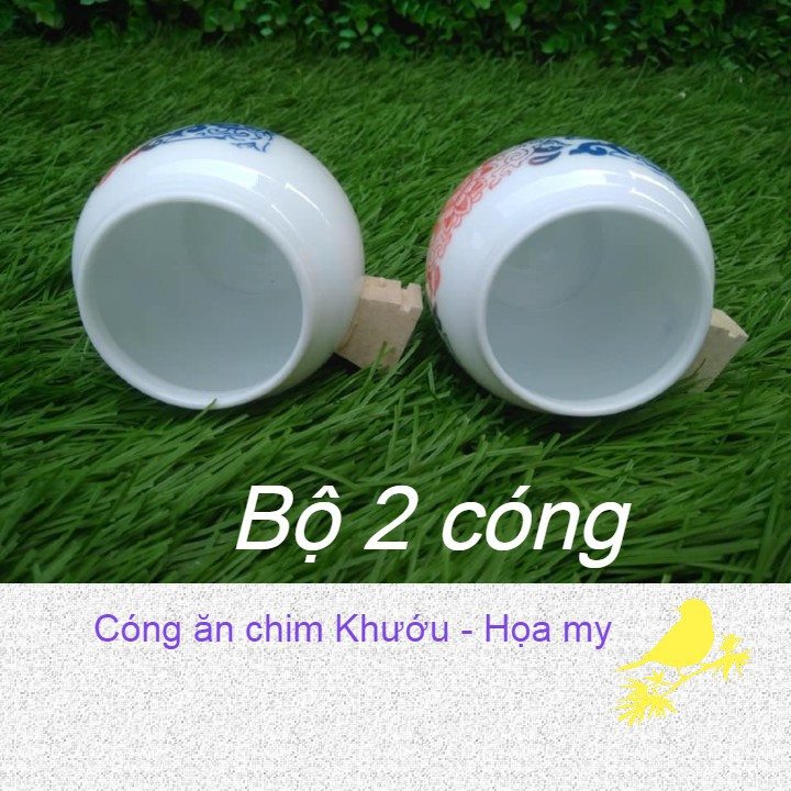 Cóng ăn cho chim khướu, họa my