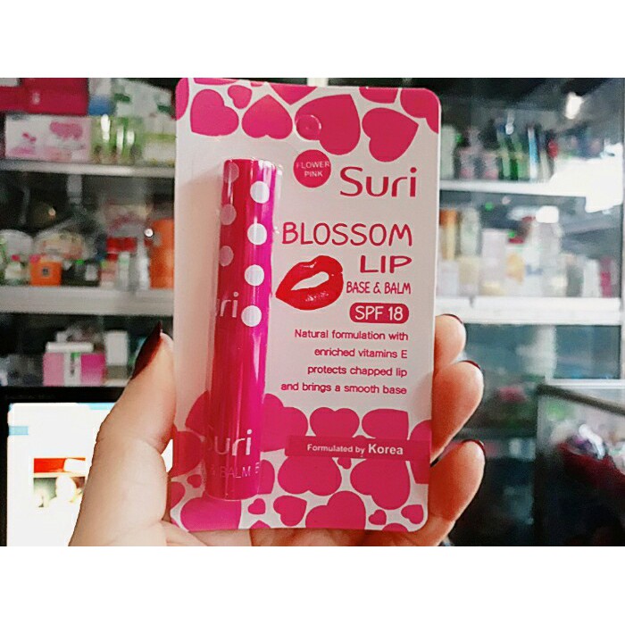 [FREESHIP 99K] Son dưỡng ẩm bảo vệ môi chiết xuất trái Bơ mỡ Suri Blossom Lip Hàn Quốc 1.8g - Hàng chính hãng