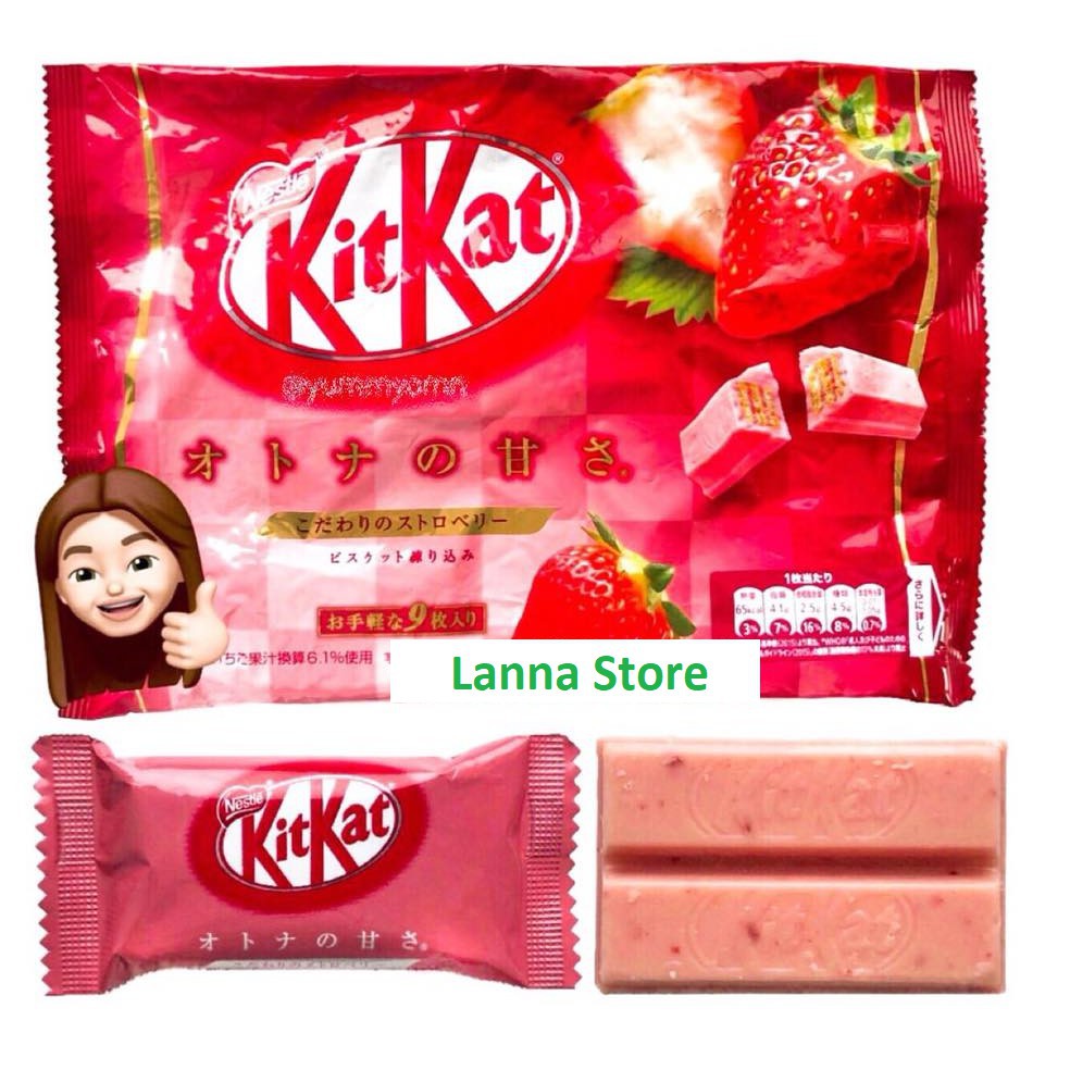 Kitkat dâu- Hàng xách tay Nhật Bản