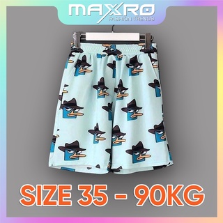 Quần đùi hoạt hình thú mỏ vịt Perry cax cax  form unisex