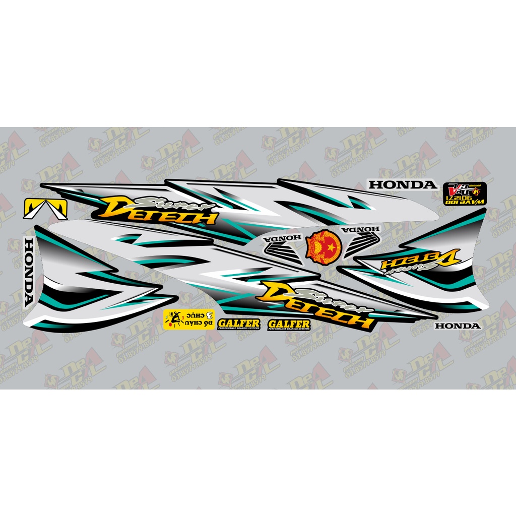 Tem rời Wave a 50 - 100 cc Đời 2006-2016 Mẫu Detech 901271