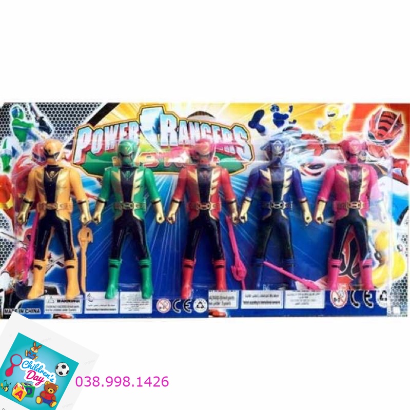 Vỉ Mô Hình 5 Anh Em Siêu Nhân