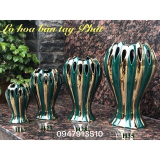 Lọ hoa Bàn tay Phật vẽ vàng