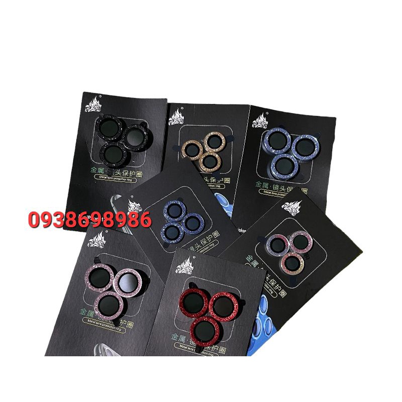 [ Nhũ Tím ] Bộ miếng dán kính cường lực Camera nhũ đá cho iPhone 14 pro max /11 PROMAX/ 12 Pro Max/ 13 promax bảo vệ