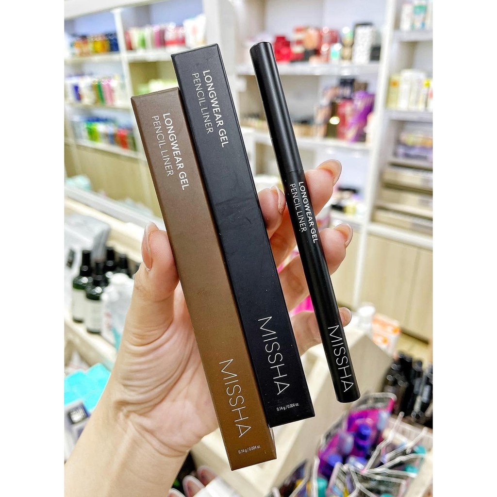 Chì Kẻ Mắt Dạng Gel Missha LongWear Gel Pencil Liner
