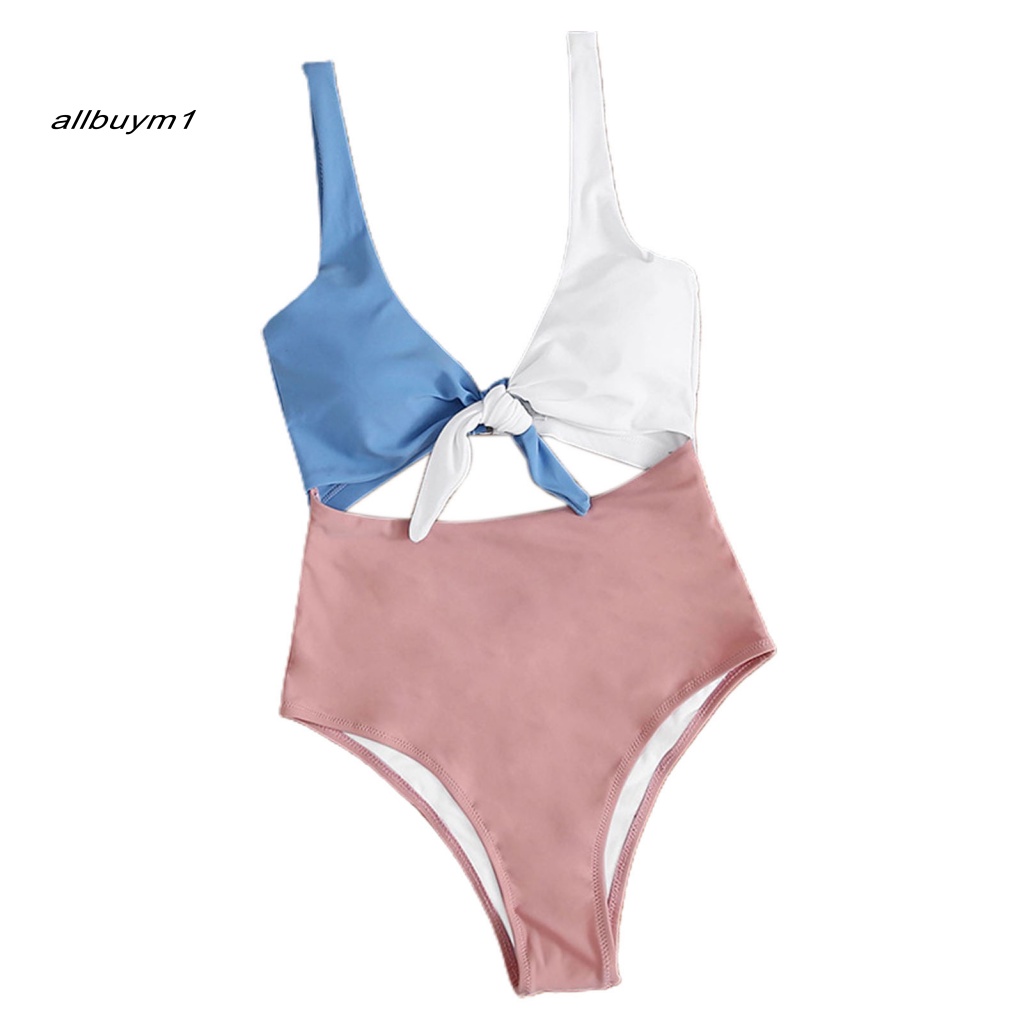 Đồ Tắm Bikini Trễ Vai Lưng Cao Dễ Điều Chỉnh Cho Nữ
