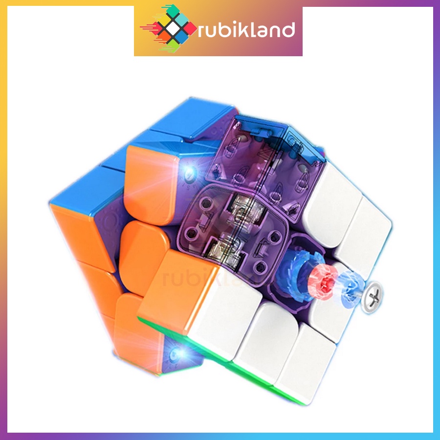 Rubik 3x3 WR M 2021 Maglev Nhựa Tím MoYu Nam Châm Dòng Cao Cấp Flagship Rubic 3 Tầng Stickerless Đồ Chơi Trí Tuệ Trẻ Em