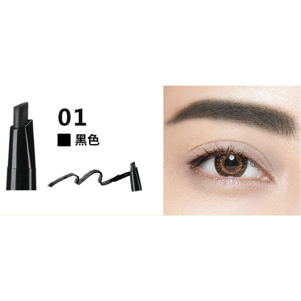 Chì kẻ mày 2 đầu Mking Eyebrow Pencil đầu bút dạ mềm, dễ vẽ, đường kẻ mảnh, rõ nét, không trôi