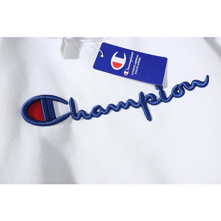 Áo Sweater Thêu Chữ Champion Kiểu Dáng Đơn Giản Trẻ Trung Năng