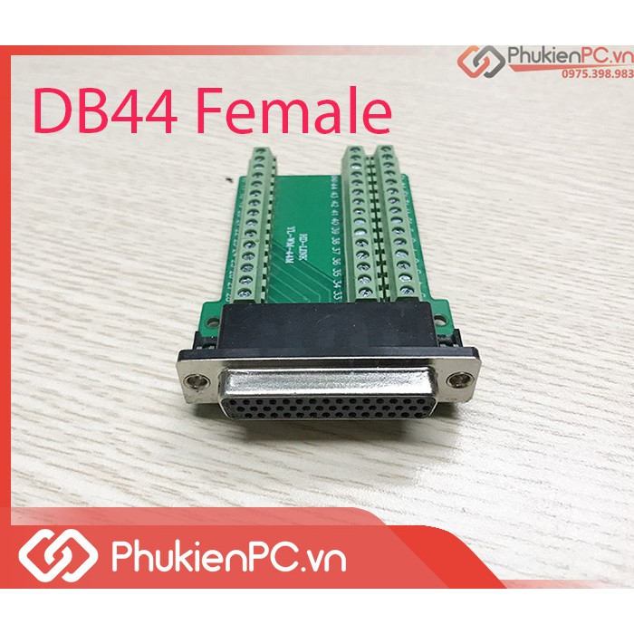 Đầu nối DB44 Female vặn vít, terminal block