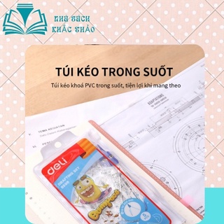 Bộ dụng cụ đo deli, trong suốt gồm 5 dụng cụ/hộp - e9598