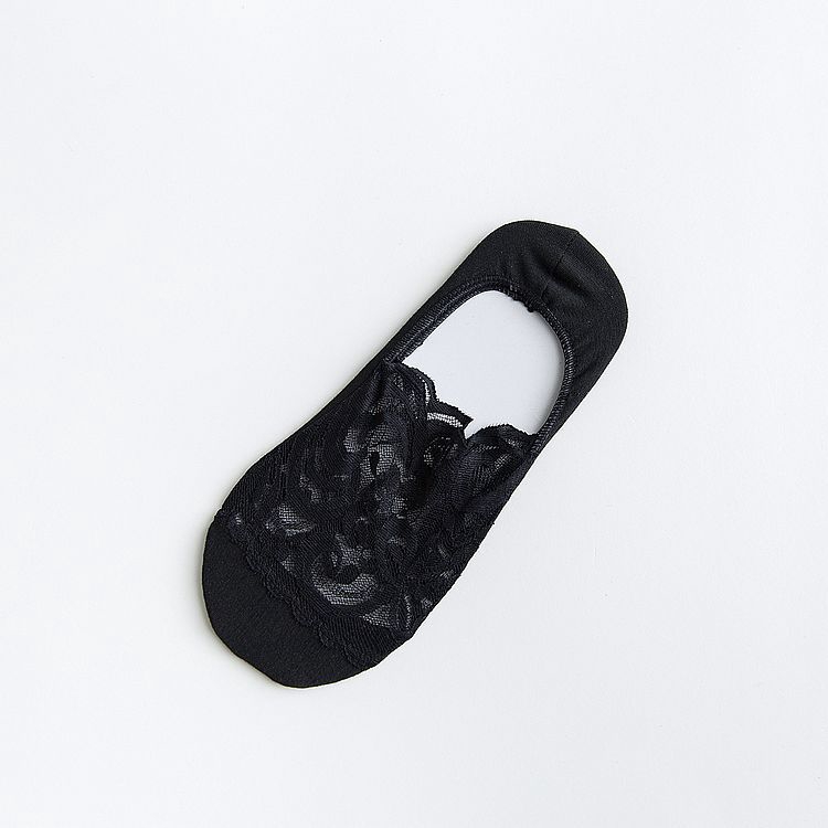 Vớ vải cotton trơn màu co giãn có đệm gel chống trượt vô hình dành cho nữ mùa hè