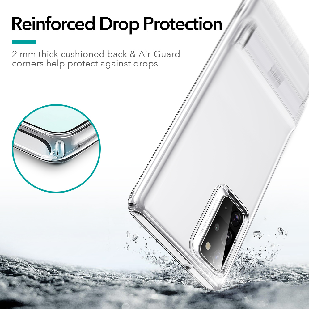 Ốp điện thoại ESR TPU mềm linh hoạt kèm chân đỡ kim loại cho Samsung Galaxy Note 20/N