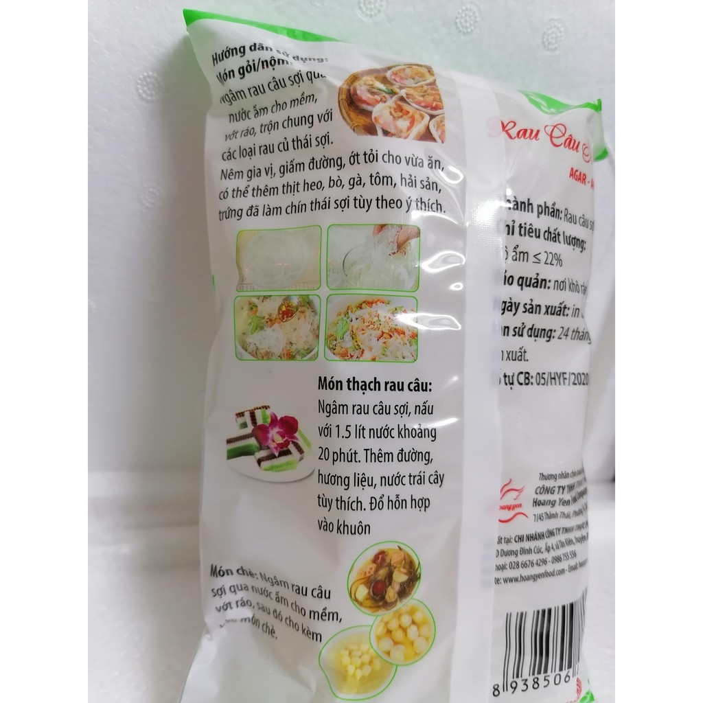 [Gói 20g] RAU CÂU GIÒN (DẠNG SỢI KHÔ) (trộn gỏi, nấu chè) [VN] ROVIN Agar - Agar Flakes (btn-hk)