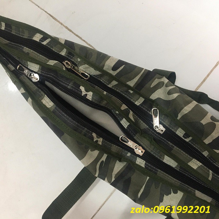 Bao Đựng Cần Câu 2 Ngăn màu camo Chất Lượng Dài 80cm đến 1m6-túi đựng cần câu 2 ngăn-bao đựng cần câu