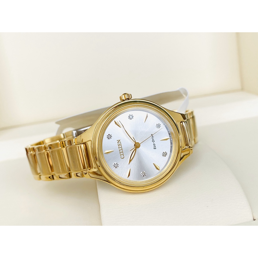 Đồng hồ Nữ Citizen FE2102-55A Eco-Drive Corso đính Diamond sang trọng