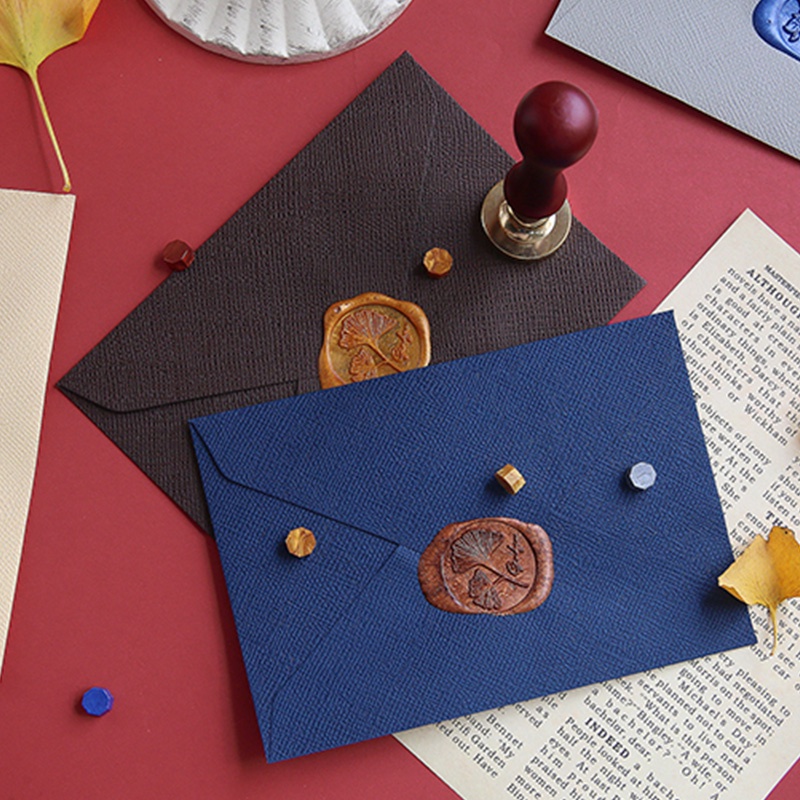 Phong bì thư bằng vải lanh màu sắc vintage