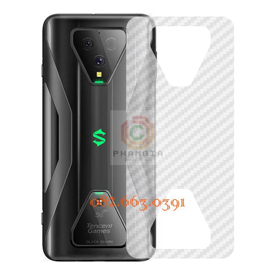Miếng dán skin carbon Xiaomi Black Shark