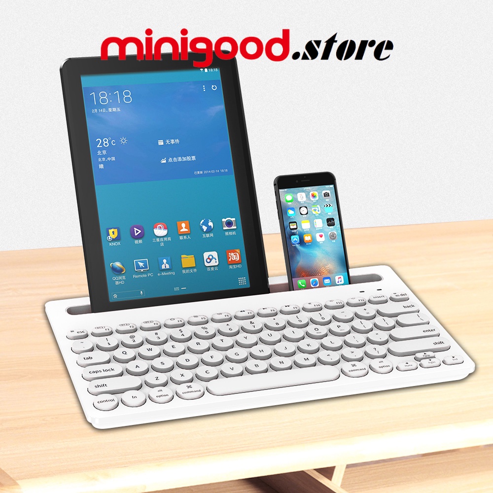 BÀN PHÍM BLOETOOTH THỜI TRANG - MINIGOOD - DÙNG CHO MOBILE, PC, TABLET