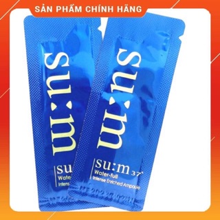 Huyết thanh đậm đặc siêu tái tạo da, cấp nước, căng bóng da Sum xanh mới- Sum37 Water Full Intense 1ml