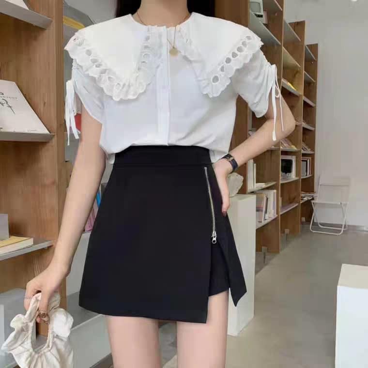 [Mã SRJULY1215 giảm 20K đơn 50K] Bigsize - Quần giả váy khóa kéo co dãn 55-95kg hotgirl Ms130 | BigBuy360 - bigbuy360.vn