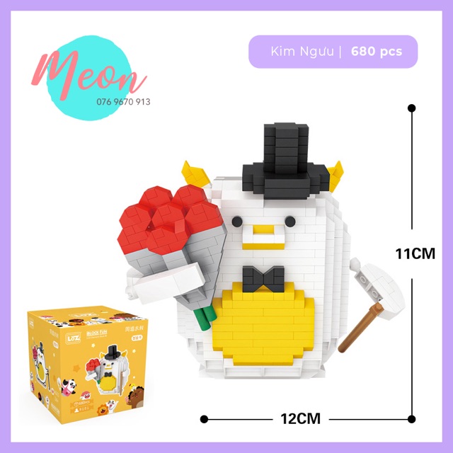 Xếp hình lego cung hoàng đạo - Miniblock zodiac cung Thiên Bình