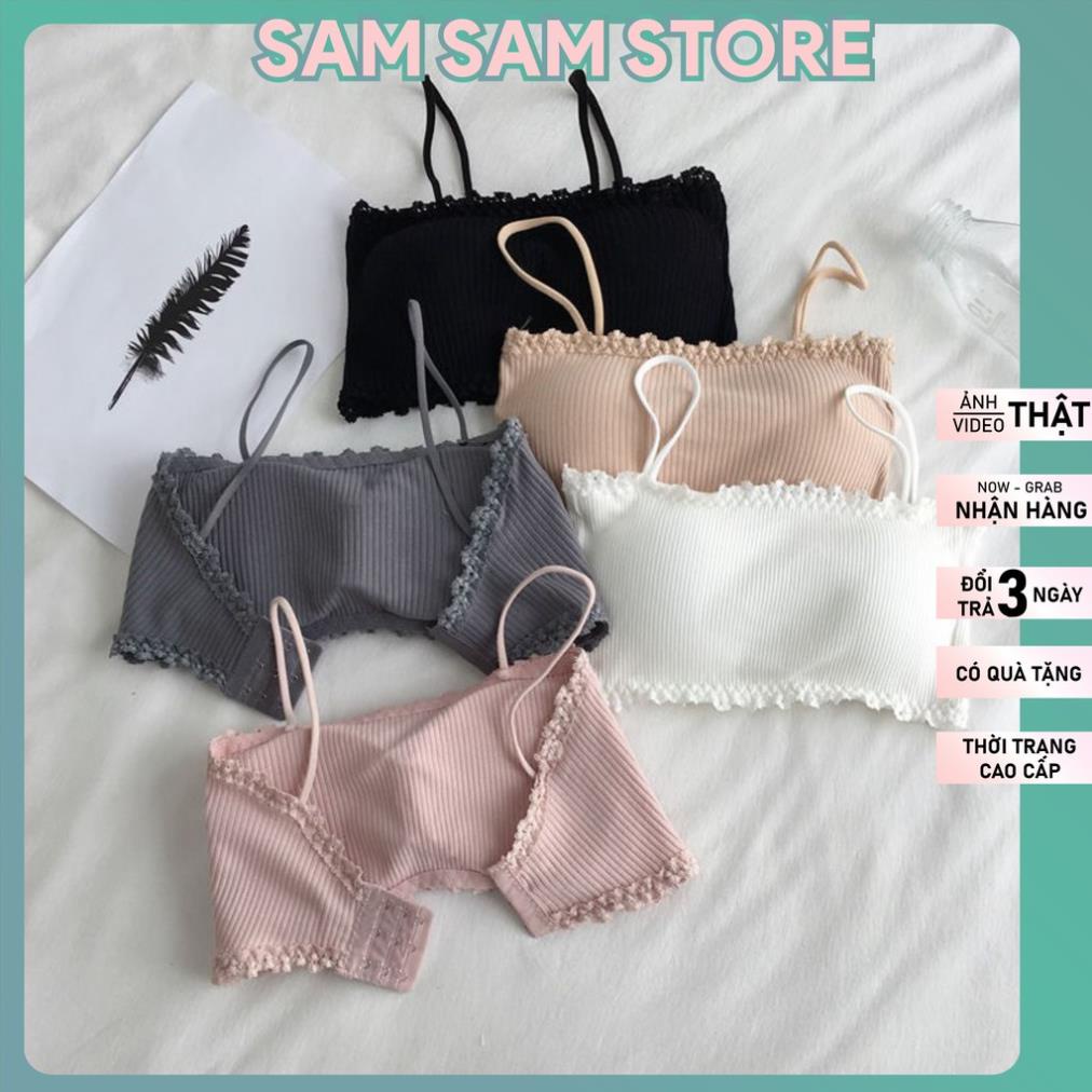 Áo Lót Quây 2 Dây, Áo bra nữ dạng ống có 3 khoá cài sau tiện lợi như áo ngực có mút tháo rời Sam Clothing