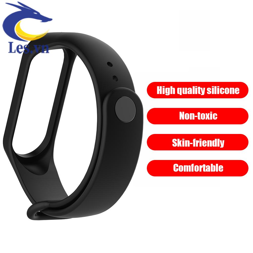 Dây Đeo Thay Thế Chất Liệu Silicone Cho Xiaomi Miband 3 4