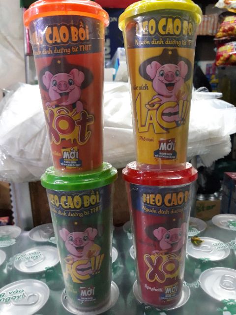 Xúc xích Heo Cao Bồi 4 màu 60g