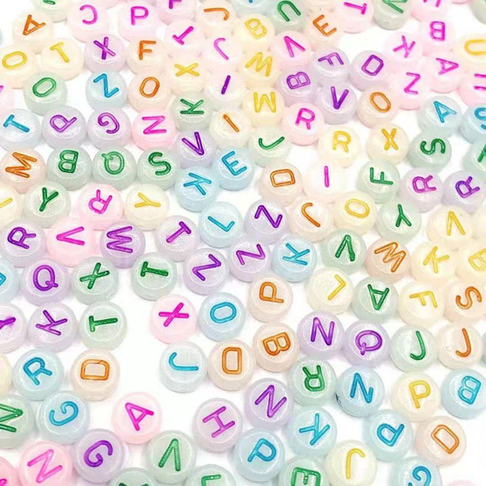 Bộ 100 Hạt Xỏ Lỗ Tròn Dạ Quang Đa Năng Dùng Để Làm Đồ Trang Sức Thủ Công