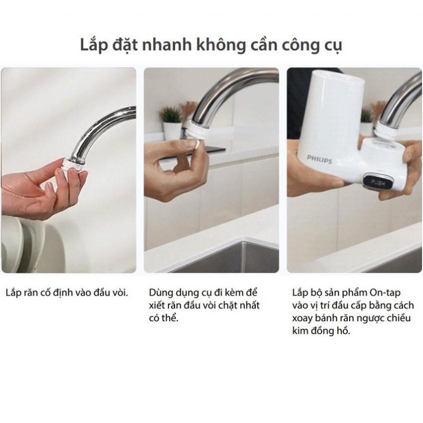 Đầu lọc vòi nước tại vòi Philips AWP3753, lõi lọc 4 lớp - Sản phẩm chính hãng