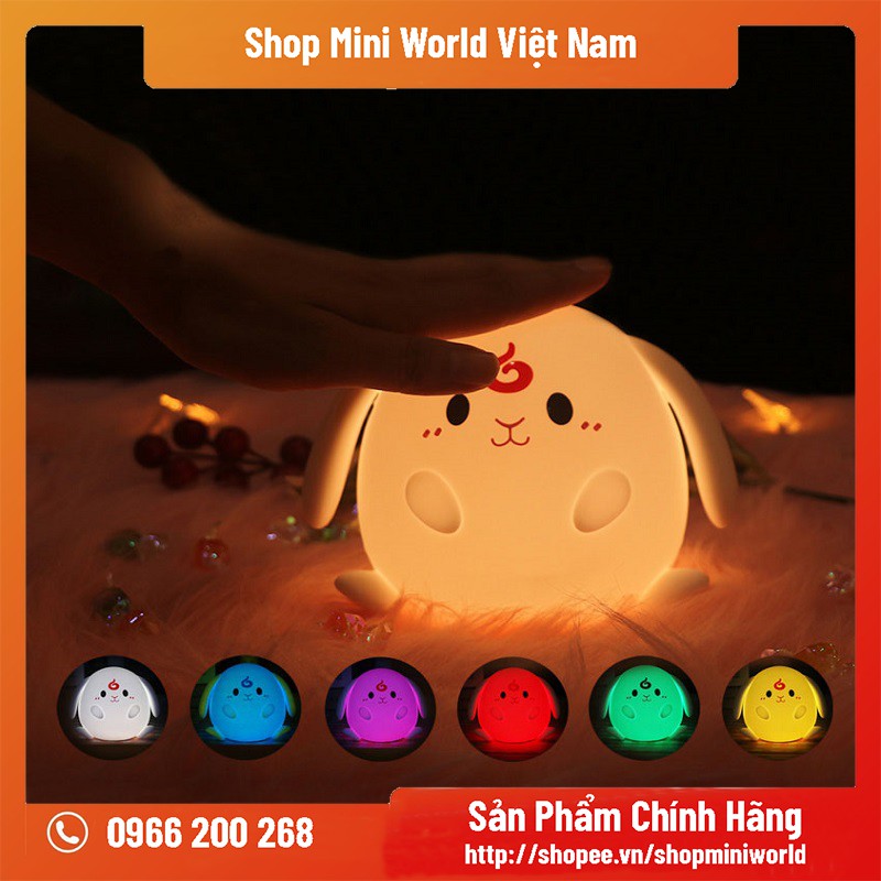 Đèn Ngủ Mini World Thỏ Ngọc [Đi Kèm Thêm 1 Bộ Đồ Chơi]