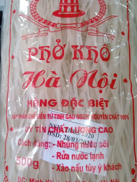 Bún khô , phở khô hà nội gói 500g.