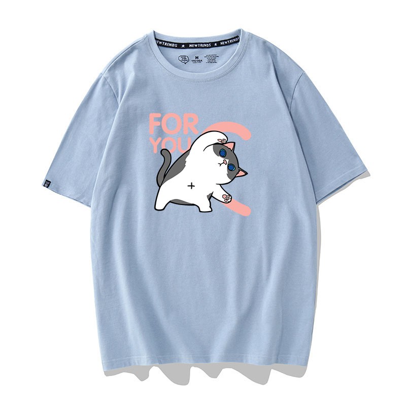 Áo Thun Mèo For You Unisex Nam Nữ