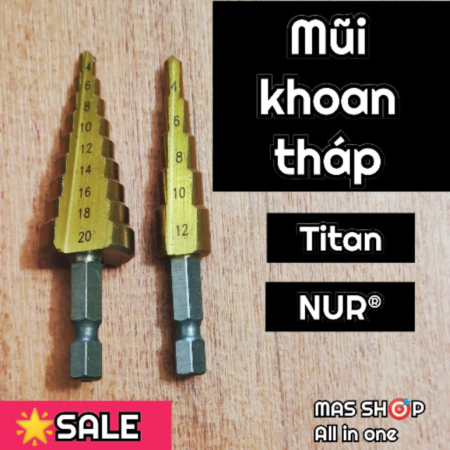 Mũi khoan / Mũi khoét tháp TITANIUM NUR®