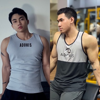 [ẢNH THẬT] Áo ba lỗ Adonis thun gân dầy dặn cao cấp form ôm và áo ba lỗ lạnh phô dáng khoe trọn xô vai lưng