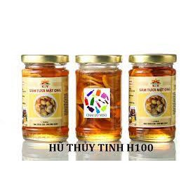 Hũ thủy tinh trong 110ML đựng thực phẩm, gia vị, chưng yến... H100