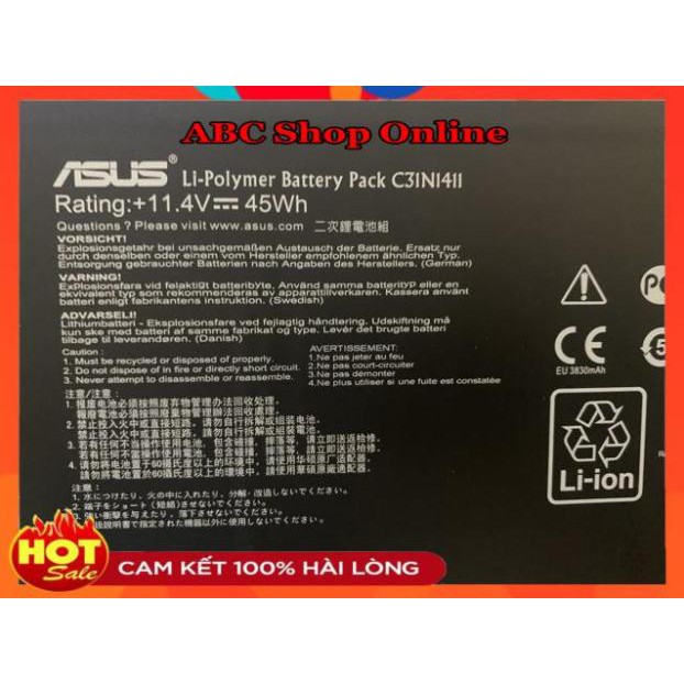 Pin ASUS ZENBOOK U305C C31N1411 ZIN Chính Hãng