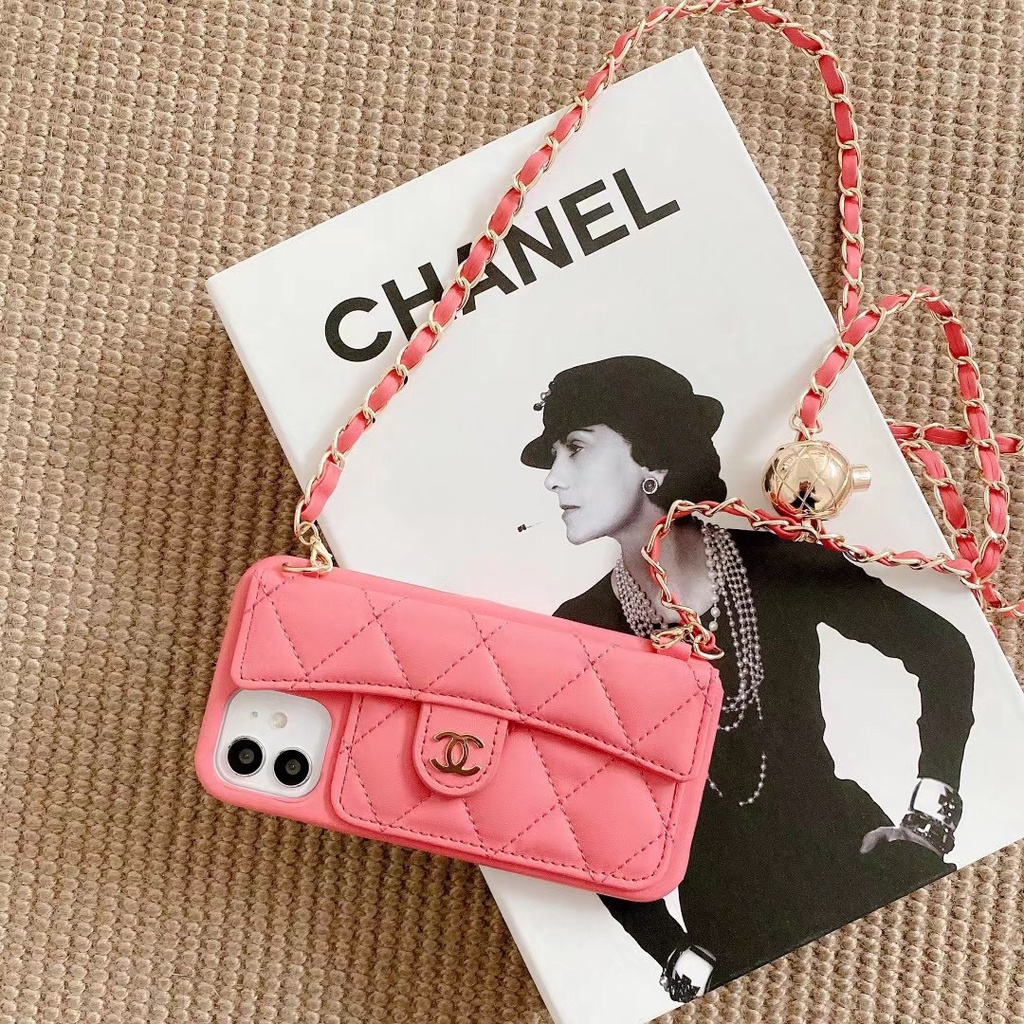 Ốp Điện Thoại In Logo Thương Hiệu Âu Mỹ Kèm Dây Đeo Cho iPhone 11 iPhone 12 Pro Max XR XS x iPhone 8 iPhone 7 plus