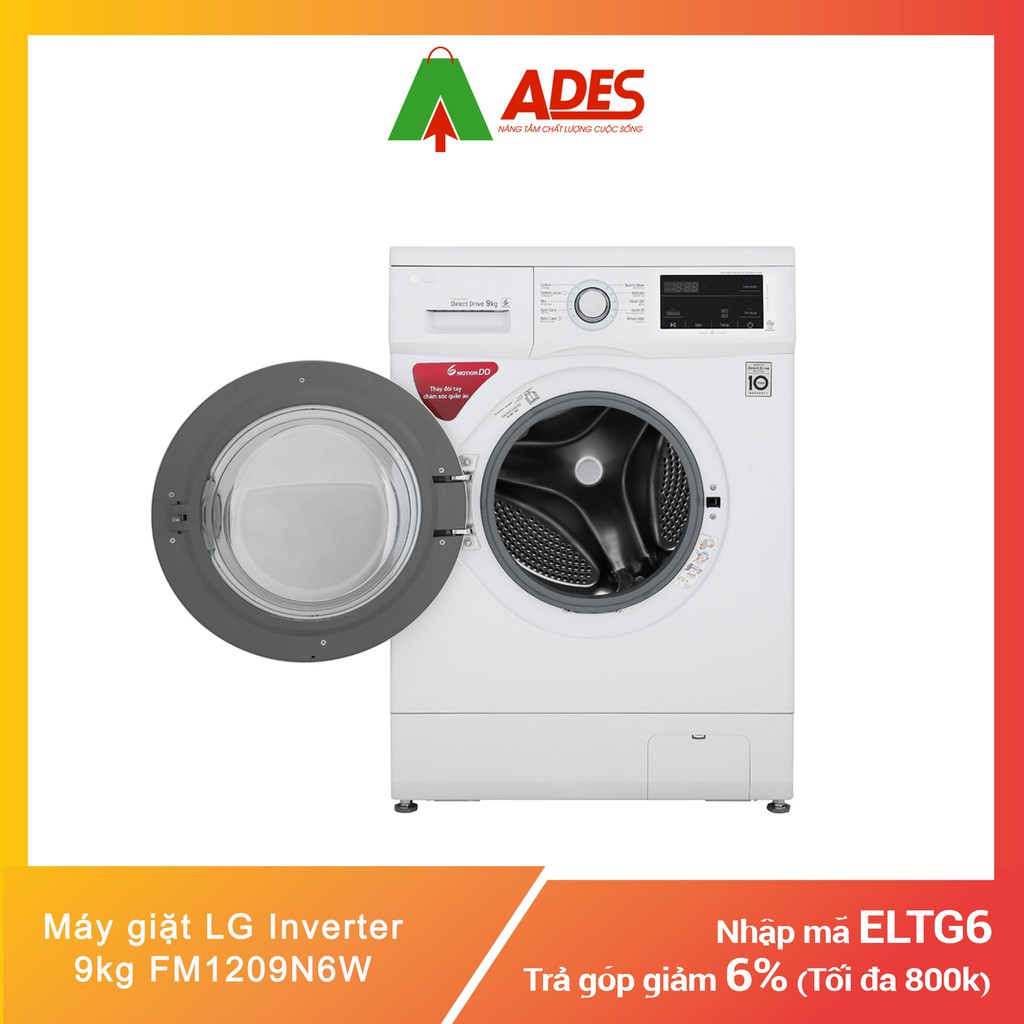 Máy giặt LG Inverter 9 kg FM1209N6W | Chính hãng, Giá rẻ