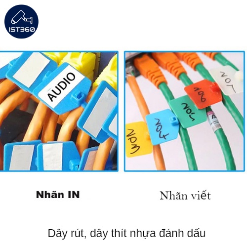 Dây rút, dây thít dùng đánh dấu dây cáp mạng, cáp quang_Túi 50 cái