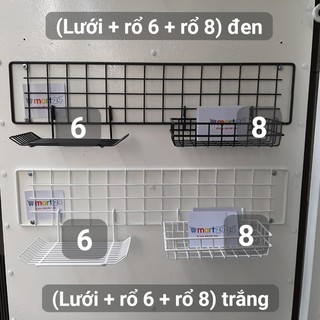 Khung Lưới sắt sơn tĩnh điện 13 x 60cm kèm rổ